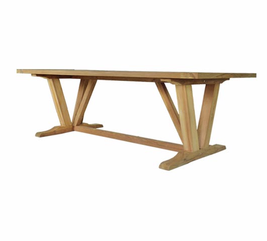 Pedestal Table Valcor 210cm Wholesale Teak Outdoor Furniture Sydney Australia